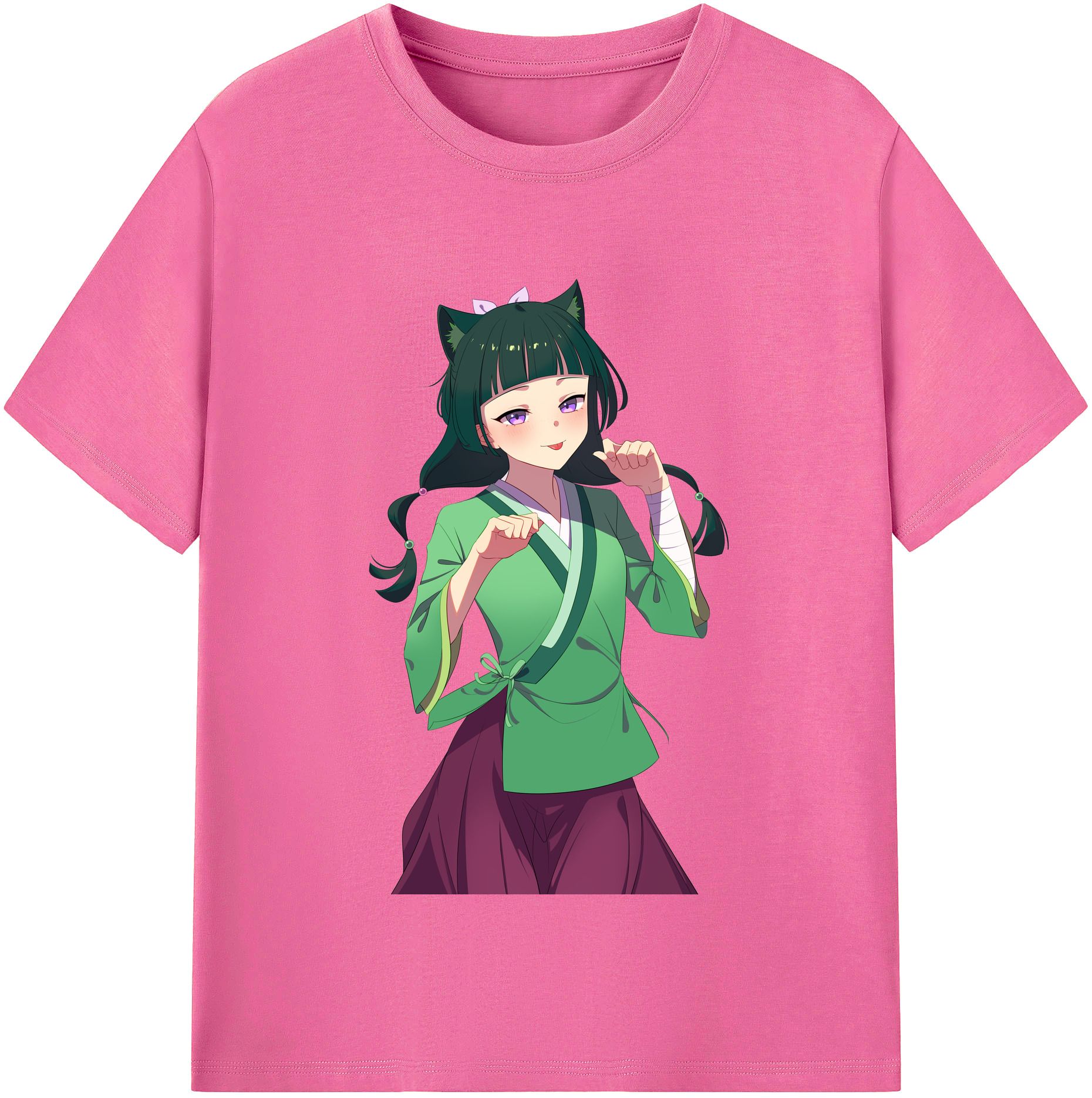 （画像用） 薬屋のひとりごと The Apothecary Diaries レディースカジュアルプリントTシャツ（綿100％）